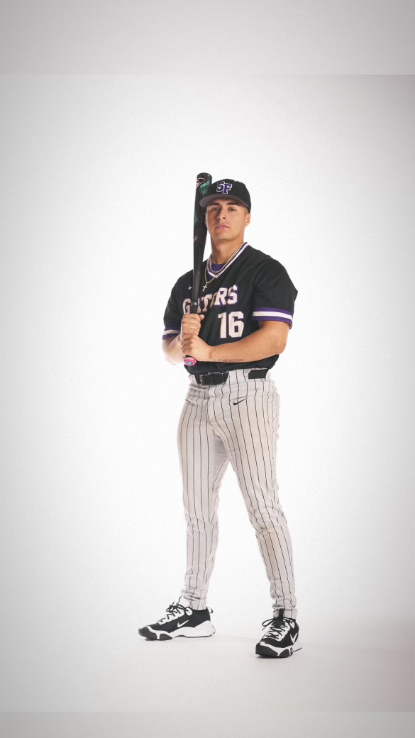 Anthony Alvarez in his original SF State number 16 studio photograph.
